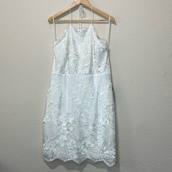 Lulu’s Start of Forever White Lace Bodycon Mini Dress Size XL - Picture 1 of 12
